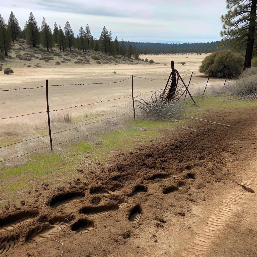 Rural acreage with open grassland and conifer forest in El Dorado County, California