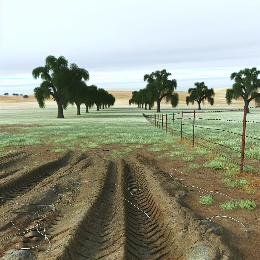 Rural acreage with open grassland and conifer forest in Santa Cruz County, California