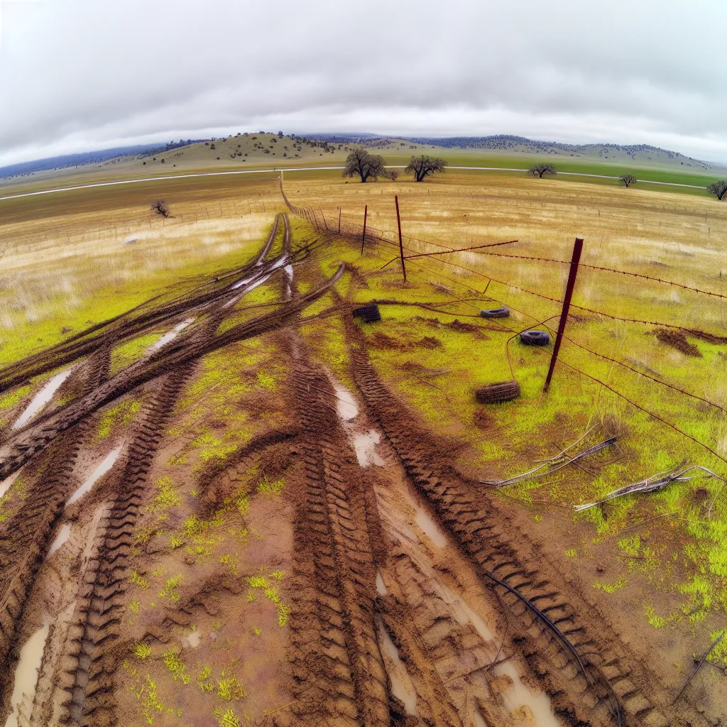 Rural acreage with open grassland and conifer forest in Yuba County, California