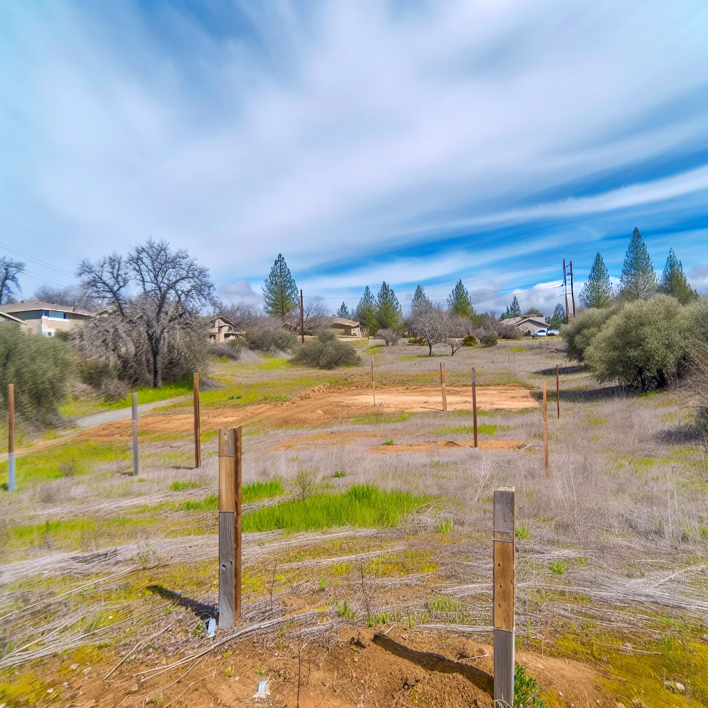 Cleared vacant residential lot for sale in Calaveras County, California