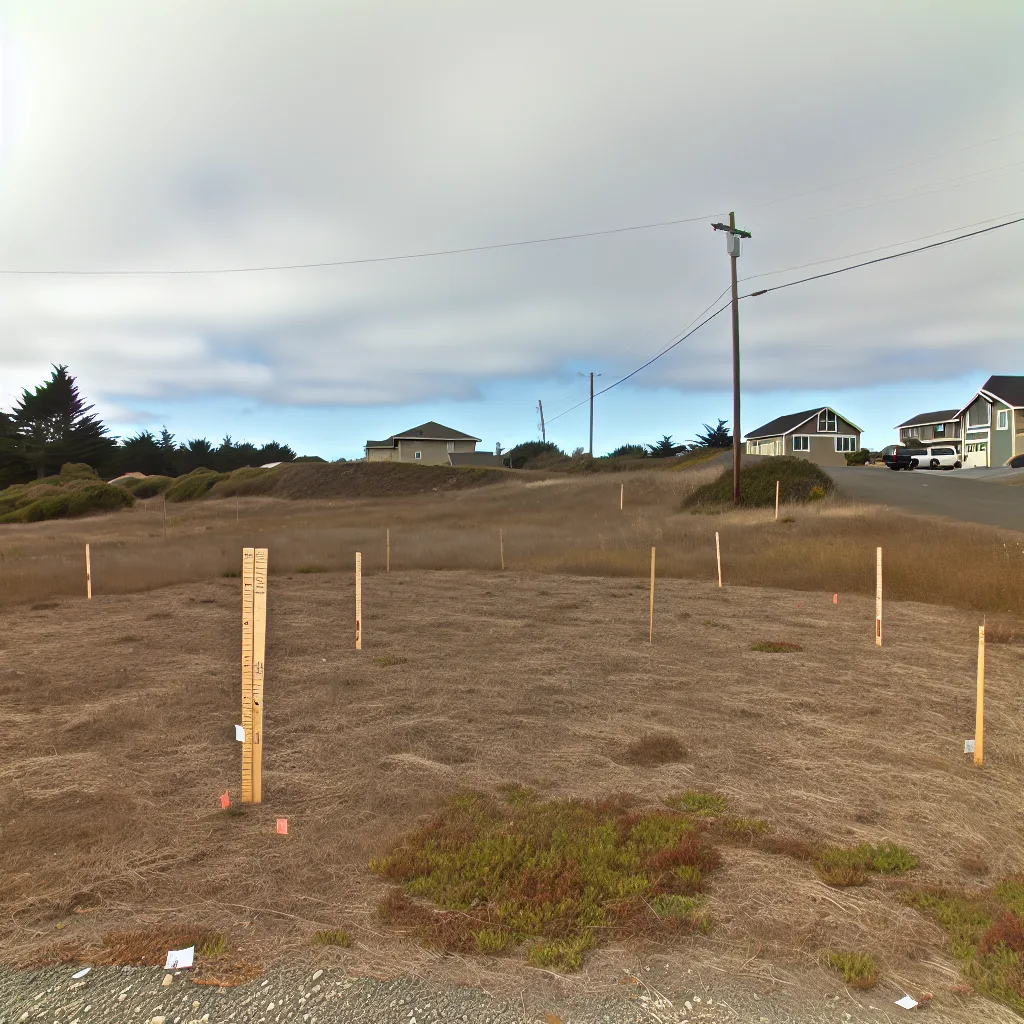 Cleared vacant residential lot for sale in Mendocino County, California