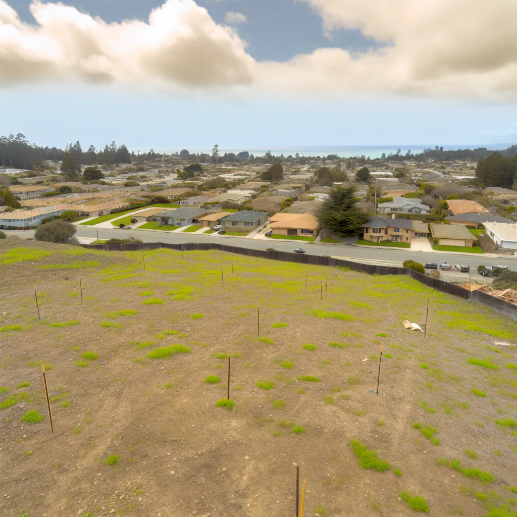 Cleared vacant residential lot for sale in Santa Cruz County, California