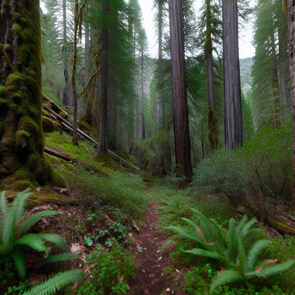 Wooded forest parcel in Yuba County, California